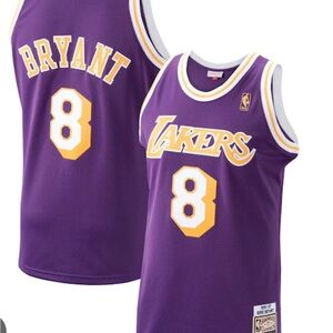 Mitchell & Ness Lakers Purple Gold Jersey